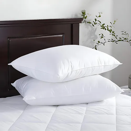 Image of Microfiber Extra Soft White Pillows Set of 2 (Size - 16x24 Inches Or 40x60 cm) 
