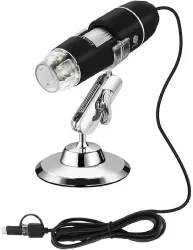 microware 3 in 1 50 to 1000x Magnification USB Digital Microscope, Endoscope with 2.0MP Camera 8 LEDs Stand Holder for Android Phone Tablet, Windows and MacBook OS Computer Cross-polarised L...