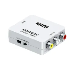 MICROWARE HDMI to AV Converter, 1080p HDMI to RCA CVBS AV Composite Adapter HDMI 2 AV Converter Support for for PC Lapto