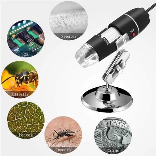 Image of Microware USB Digital Microscope 1000X with Stand