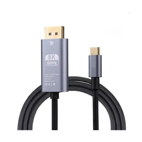 Image of MICROWARE USB-C to DisplayPort 1.4 Cable (6ft, 8K)