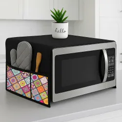 Microwave Oven Cover & Top Cover for Kitchen Decor Durable Dustproof Waterproof