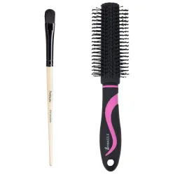 Midazzle Eye Shadow Brush and Round Hair Brush Set (PO2)