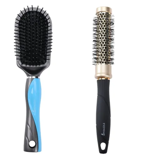 Image of Midazzle Premium Hair Brush Set with Curl Brush 2 Pieces