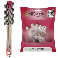 Midazzle Premium Round Hair Brush Set of 2