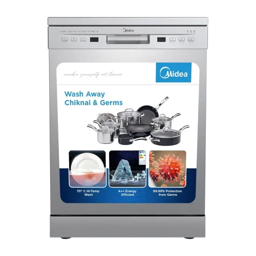 Image of Midea 13-Place Wi-Fi Dishwasher Silver