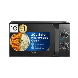 Midea 20L Solo Microwave Oven | 5 Power Levels + Defrost
