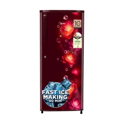 Midea 215 L 2 Star Direct Cool Refrigerator (MRD215D2HPCW Wine Flower 2025 Model)