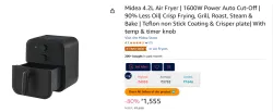 Midea 4.2L Air Fryer | 1600W