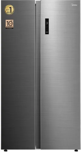 Image of Midea 563 L Frost Free Side by Side Refrigerator (BRU Steel, MDRS710FGF46)