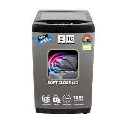 Midea 9kg 5-Star Top Load | Fully Auto | Soft Close Glass Lid | Hydrowave Stainless Tub | 10 Wash Programs | Auto Drum Clean | Magic Filter | Child Lock | Delay Wash | Inox Grey | MWMTL090FP...