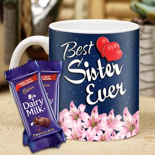 Image of Midiron Ceramic Gift Box with Mug for Sister