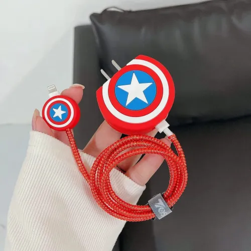 Image of Midos Silicone Press Stud Headphone Case For APPLE CHARGER