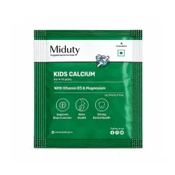 Miduty Kids Calcium - Vitamin D3, K2 & Magnesium - Chewables