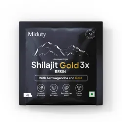 Miduty Shilajit Gold 3X Resin 500–1000mg Serving Pure Himalayan Shilajit with Gold & Ashwagandha