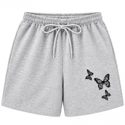 MIKRAM Womens Butterfly Print Cotton Shorts Pack -1 You Order Muliti Quantity