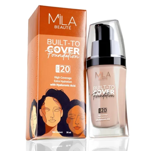 Image of Mila Beauté Liquid Foundation L02 – Matte, Hydrating, SPF 20