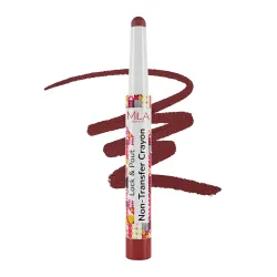 Mila Beauté Lock & Pout Matte Crayon Lipstick for Women I Smudge Proof & Transfer-Proof Lipstick I Hydrating with Ceramides & Shea Butter I Highly Pigmented & Glides Smoothly | Suitable for....