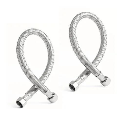 Image of MILA German-Standard Geyser Connection Hose Pipe SS-304 24" – Pack of 2