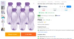 MILTON 1000 ml PET Bottle (Pack of 6)