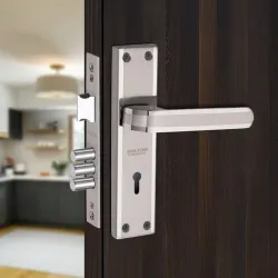 Milton 7 Inch Stainless Steel Two Tone Mortise Lock Set