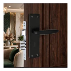 Milton 8 Inch Aluminum Mortise Lock Set - Black Model MSS-ALM-2001