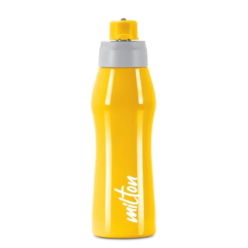Image of MILTON Active 750 Stainless Steel Water Bottle with Spout Mouth 620 ml, Single Walled, ISI Certified I Leak Proof Lid, R