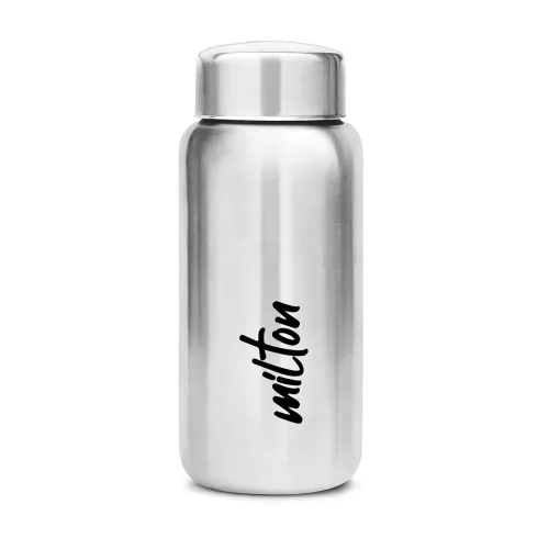 Image of MILTON Aqua 500 Stainless Steel Water Bottle, 500 ml, Silver