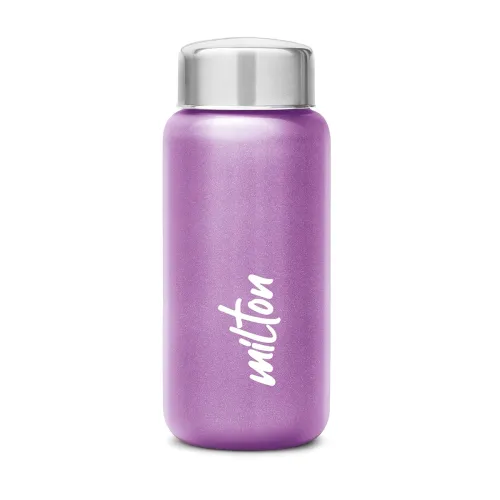 Image of MILTON Aqua 500 Stainless Steel Water Bottle 485 ml, Single Walled, ISI Certified I Leak Proof Lid, Rust Proof I For Sch