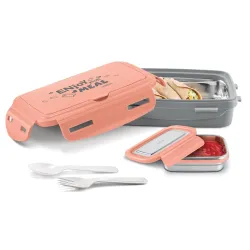 MILTON Aroma Inner Steel PU Insulated Tiffin Box, 500ml