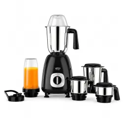 Milton Artis 1000 W Mixer Grinder, ISI Certified, Grindstone Blade Technology, 5 Jar