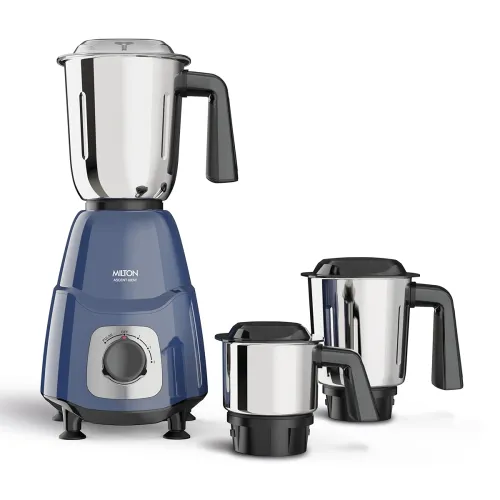 Image of Milton Ascent Mixer Grinder, ISI Certified, Grindstone Blade Technology, 3 Jar, 800 W (22000 RPM), 5 yr motor warranty, 