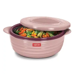 MILTON Aspire 1500 Serving Casserole, Double Walled Inner Stainless Steel, PU Insulated Kitchen Hot Pot, Keeps Food hot & Fresh for Roti, Biryani, 1180 ml, Cherry Pink