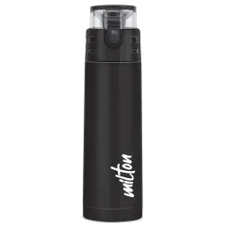 Milton Atlantis 900 Thermosteel Water Bottle 750 ml, 24 Hr Hot and Cold I Leak Proof Lid, ISI Certified I Double Wall Va
