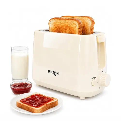 Image of Milton Bread Toaster 2 Slice Auto Pop Up