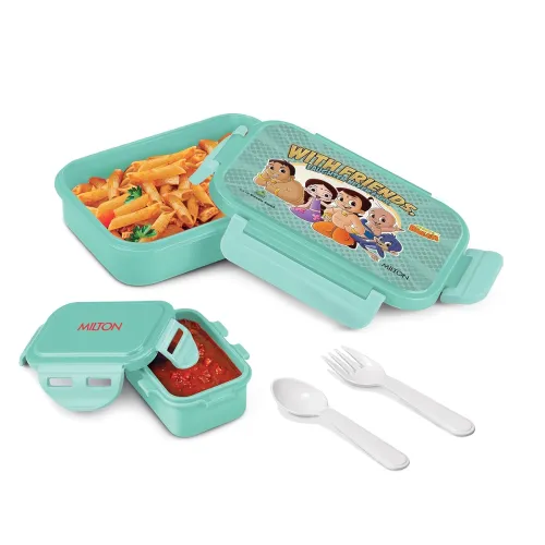 Image of MILTON Candy Tiffin (Bheem) Lunch Box for Kids Boys & Girls with Leak-Proof
