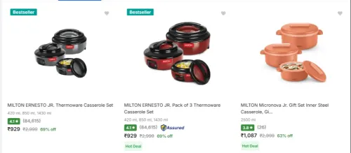 Image of Milton Casseroles upto 69% Discount