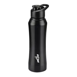 MILTON Comet 1000 Stainless Steel Water Bottle 1000 ml, Single Walled, ISI Certified I Leak Proof Lid, Rust Proof I
