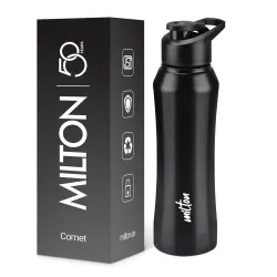 MILTON Comet 1000 Stainless Steel Water Bottle 1000 ml, Single Walled