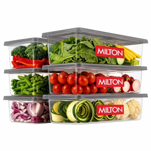 Image of MILTON Cryo Fridge Storage Organizer Boxes 1500ml Set Of 6