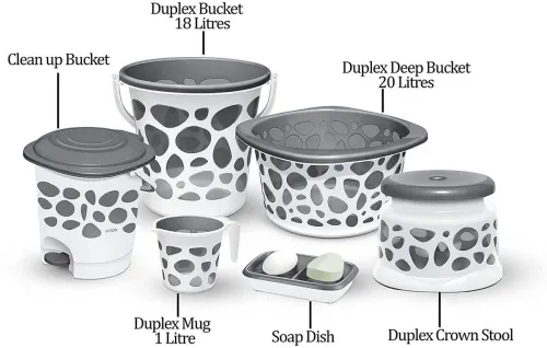Image of Milton Duplex Bathroom Set – 6 Pcs,