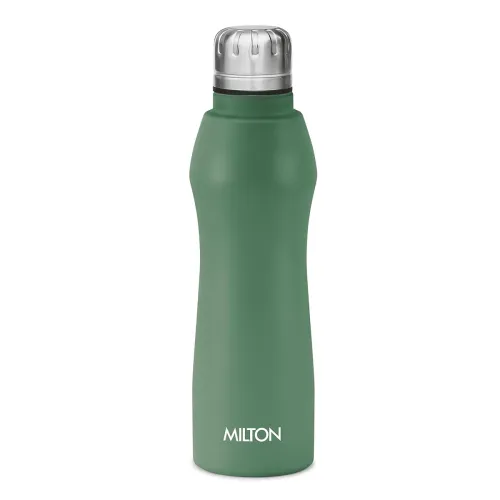 Image of MILTON Elate 1000 Stainless Steel Water Bottle 840 ml, Single Walled, ISI Certified I Leak Proof Lid, Rust Proof I For S