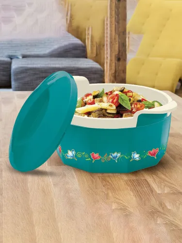 Image of Milton Elegance Jr. 3 Pcs Green Inner Steel Casserole Gift Set 395 ml 750 ml