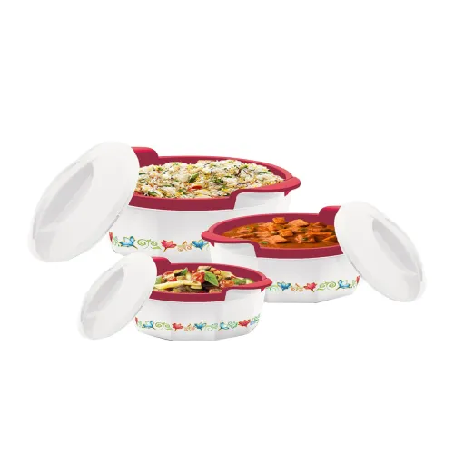 Image of Milton Elegance Jr. 3-Pieces White Inner Steel Casseroles 