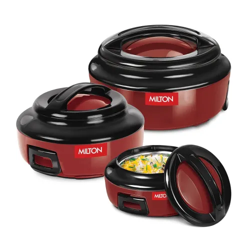 Image of Milton Ernesto Inner Stainless Steel Jr. Casserole Set of 3