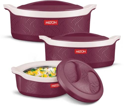 Image of MILTON Evoke Jr. Insulated Stainless Steel Casserole Set