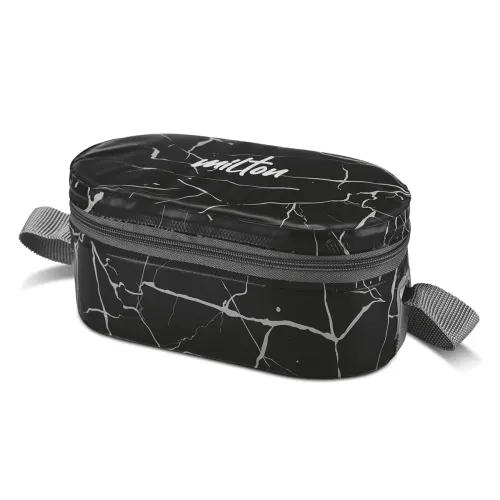 Image of MILTON Executive Lunch Box with Steel Cutlery, 2 Inner Steel Round Containers 280ml Each & 1 Microwave Safe Oval Plastic