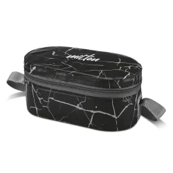 MILTON Executive Lunch Box with Steel Cutlery, 2 Inner Steel Round Containers 280ml Each & 1 Microwave Safe Oval Plastic