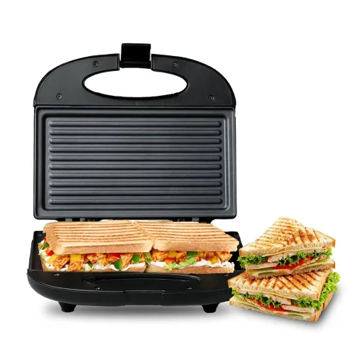 Image of MILTON Express 800 Watt Grill Sandwich Maker | Electric Toaster Griller Sandwich Maker | Non Stick Coating Grill Plates 