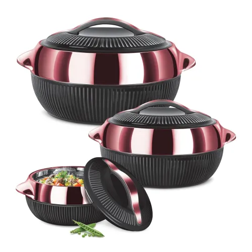 Image of MILTON Fiesta Casserole Set of 3 (450ml, 830ml, 1370ml | PU Insulated) 